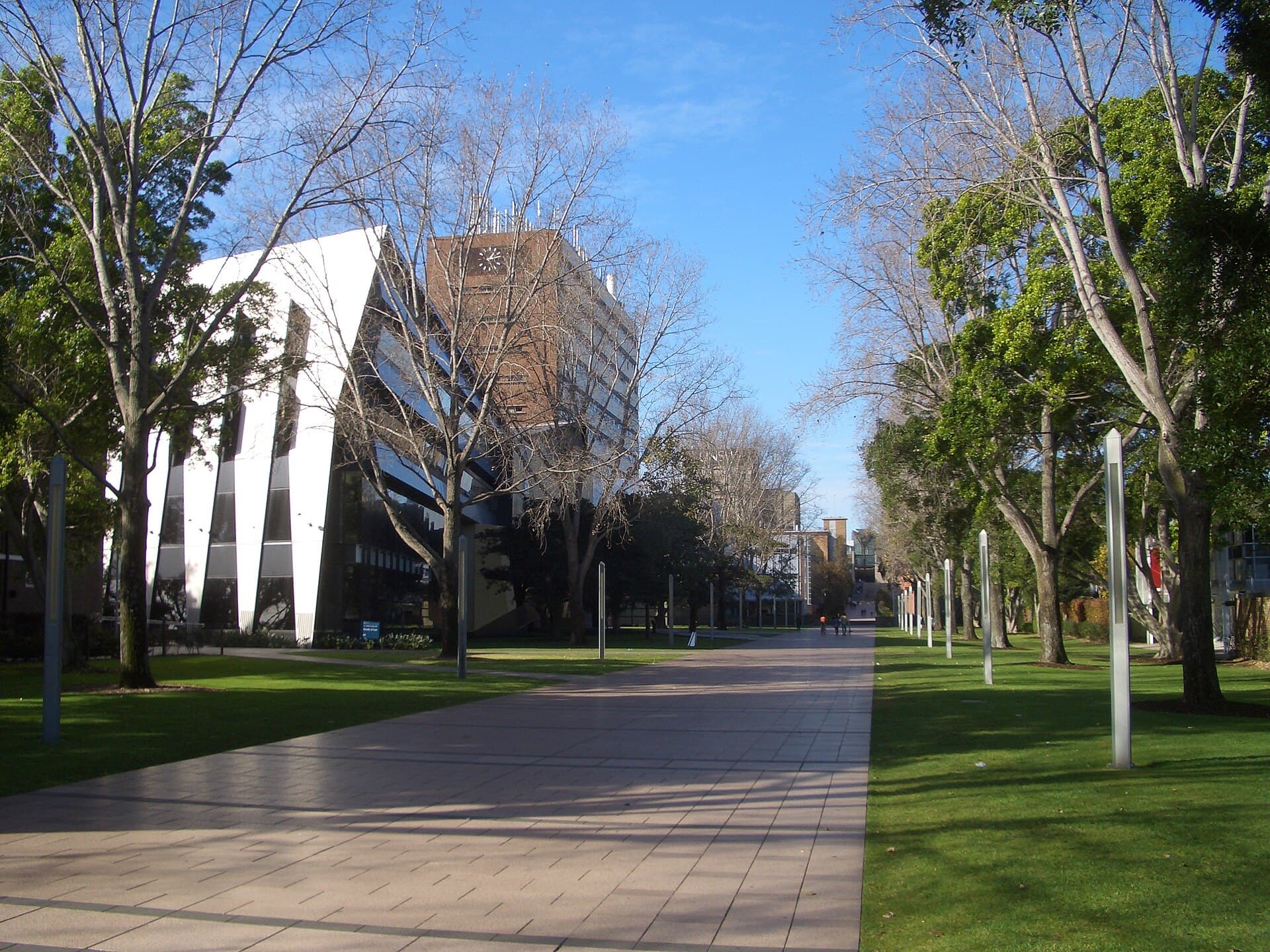 Главная аллея нижнего кампуса UNSW